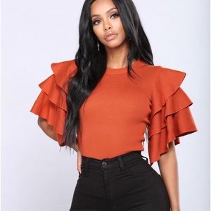 ruffle blouse